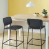 Set Of 2 24" Molded Plastic With Metal Base Counter Height Barstool Black - Room Essentials™ -Room Essentials GUEST 08dc218b 2628 4f1a 8d49 d5e1c3ab5675
