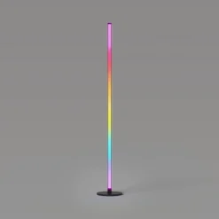 Color Changing LED Floor Lamp With Remote Control Mood And Ambient Lighting Black - Room Essentials™