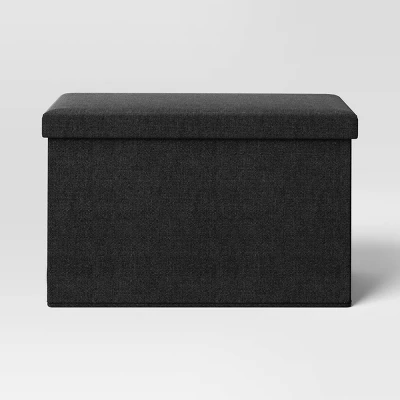 24" Collapsible Dorm Storage Ottoman - Room Essentials™ 3 24" Collapsible Dorm Storage Ottoman - Room Essentials™