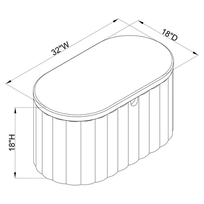 32" Folding Storage Bench - Room Essentials™ 7 32" Folding Storage Bench - Room Essentials™ - Image 5