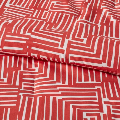 Tread Reversible Microfiber Comforter & Sheets Set Warm Red - Room Essentials™ 4 Tread Reversible Microfiber Comforter & Sheets Set Warm Red - Room Essentials™ - Image 2