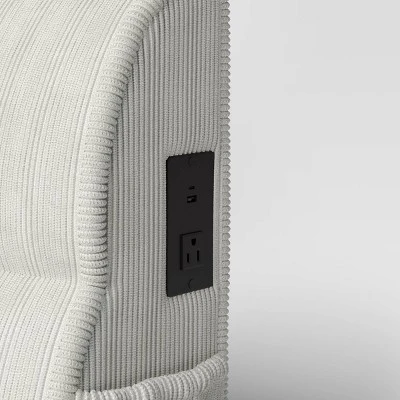 Dorm Charging Headboard Cream - Room Essentials™ 6 Dorm Charging Headboard Cream - Room Essentials™ - Image 4