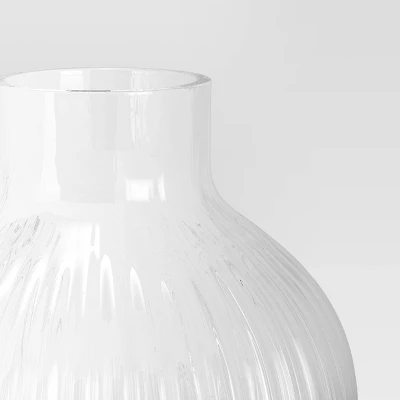 3pc Vase Set Ribbed Glass - Room Essentials™ 5 3pc Vase Set Ribbed Glass - Room Essentials™ - Image 3