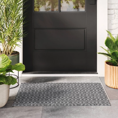 Diamond Check Indoor/Outdoor Rug - Room Essentials™ 3 Diamond Check Indoor/Outdoor Rug - Room Essentials™