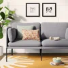 Upholstered Dorm Loveseat Gray - Room Essentials™