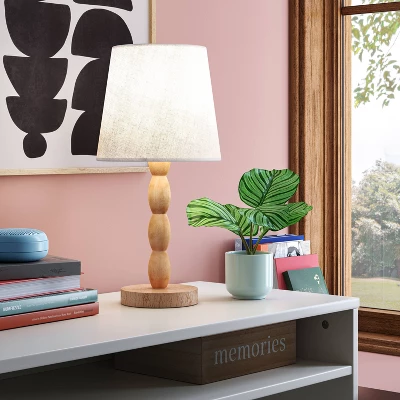 Turned Wood Stick Lamp Brown - Room Essentials™: Modern Accent Table, ETL Listed, No Bulb Included 3 Turned Wood Stick Lamp Brown - Room Essentials™: Modern Accent Table, ETL Listed, No Bulb Included