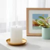 3" X 4" Unscented Candle White - Room Essentials™: Paraffin Wax, 65hr Burn Time, Single Wick Pillar -Room Essentials GUEST 42f7df65 f915 4ca0 a5b6 7816f14499ca