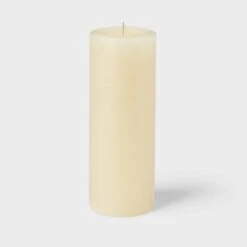 3' X 8" Unscented Candle Cream - Room Essentials™: Paraffin Wax, 110hr Burn Time, No Container -Room Essentials GUEST 433fc078 0e71 4ba5 a58d 1cf9659b1f84