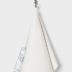 Quick Dry Floral Border Waffle Towel White - Room Essentials™ -Room Essentials GUEST 463fb7cc 1e17 49da ba58 2f509829cd53