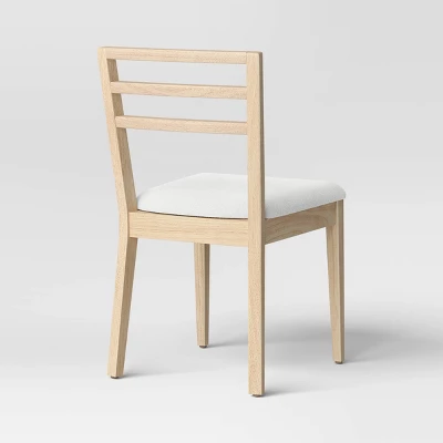 Set O2 Ladder Back Dining Chair With Padded Seat - Room Essentials™ 5 Set O2 Ladder Back Dining Chair With Padded Seat - Room Essentials™ - Image 3