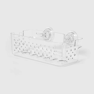 Suction Medium Basket Clear - Room Essentials™ 4 Suction Medium Basket Clear - Room Essentials™ - Image 2