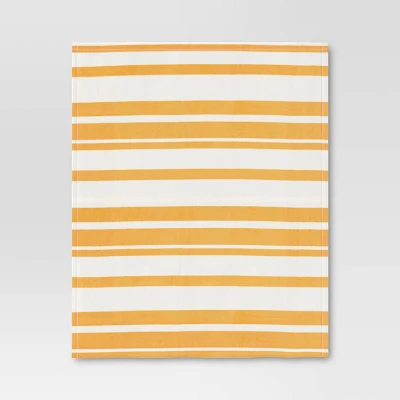 Printed Plush Striped Throw Blanket - Room Essentials™ 4 Printed Plush Striped Throw Blanket - Room Essentials™ - Image 2