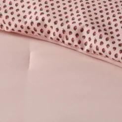 Strawberry Print Reversible Microfiber Comforter & Sheet Set Light Pink - Room Essentials™ -Room Essentials GUEST 4e74d154 21bb 40b4 98b1 5d39e9667e41