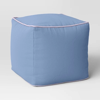 Color Block With Contrast Piping Pouf - Room Essentials™ 9 Color Block With Contrast Piping Pouf - Room Essentials™ - Image 7