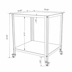 Metal Accent Rolling End Table Chalk White - Room Essentials™ -Room Essentials GUEST 51c19739 4361 4785 ab78 878da936f342