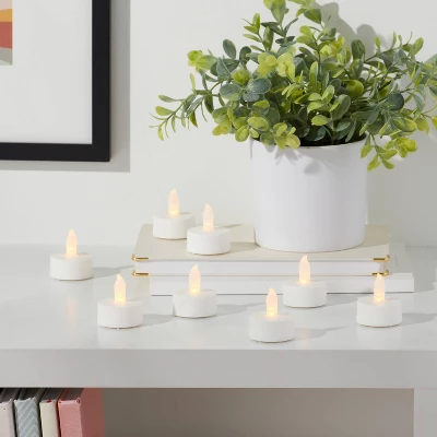 50ct Twist-Flame LED Tealight Candles (White) - Room Essentials™ 3 50ct Twist-Flame LED Tealight Candles (White) - Room Essentials™