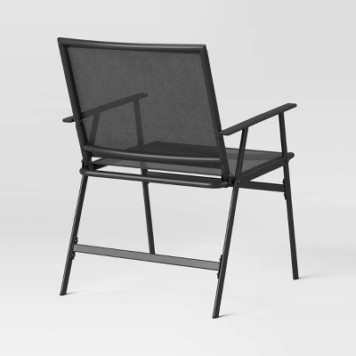 4pc Sling Patio Conversation Set - Black - Room Essentials™ 5 4pc Sling Patio Conversation Set - Black - Room Essentials™ - Image 4