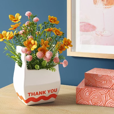 Thank You Bag Decorative Vase - Room Essentials™ 3 Thank You Bag Decorative Vase - Room Essentials™