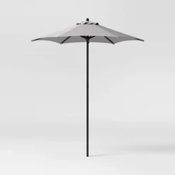 6' Round Outdoor Patio Market Umbrella With Black Pole - Room Essentials™ 30 6' Round Outdoor Patio Market Umbrella With Black Pole - Room Essentials™ -Room Essentials GUEST 54e4fc38 b2fa 47b0 b7ac 3c5428b0dce3
