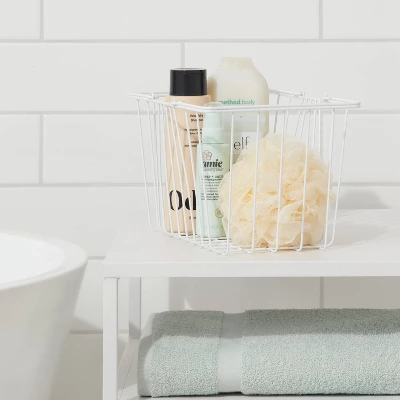 Metal Caddy White - Room Essentials™ 3 Metal Caddy White - Room Essentials™