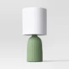 Fluted Ceramic Table Lamp: ETL Listed, Cotton/Polyester Shade, No Assembly - Room Essentials™ -Room Essentials GUEST 5bda8be5 53d5 4a7f 91a9 88782ea1ecc7