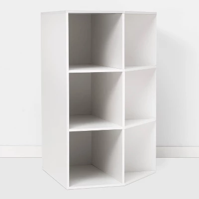 Corner Cube Bookshelf White - Room Essentials™ 4 Corner Cube Bookshelf White - Room Essentials™ - Image 2