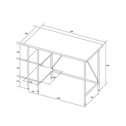 Wood And Metal Desk With Shelves Natural - Room Essentials™ 13 Wood And Metal Desk With Shelves Natural - Room Essentials™ -Room Essentials GUEST 651e9e0b 2410 45f1 b96f 6183f5e0e54b