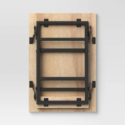 Adjustable Height Dorm Folding Table Brown - Room Essentials™ 5 Adjustable Height Dorm Folding Table Brown - Room Essentials™ - Image 3