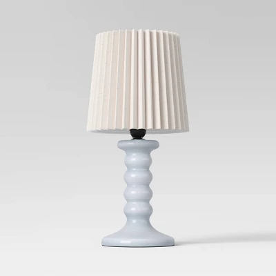 Mini Stick Table Lamp With Pleated Shade - Room Essentials™ 3 Mini Stick Table Lamp With Pleated Shade - Room Essentials™