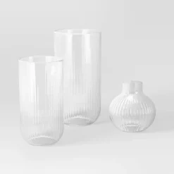3pc Vase Set Ribbed Glass - Room Essentials™ 10 3pc Vase Set Ribbed Glass - Room Essentials™ -Room Essentials GUEST 779981ca ea67 467c 930c 52d2179ce1b1