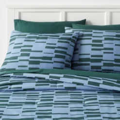 Foster Microfiber Reversible Comforter & Sheets Set Blue/Dark Green - Room Essentials™ 13 Foster Microfiber Reversible Comforter & Sheets Set Blue/Dark Green - Room Essentials™ -Room Essentials GUEST 79e4d924 51e8 43a6 af5e e6e2f1c94bf4