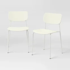 Set Of 2 Molded Plastic With Metal Base Dining Chair - Room Essentials™ 14 Set Of 2 Molded Plastic With Metal Base Dining Chair - Room Essentials™ -Room Essentials GUEST 7ccafcb2 0fc7 4546 9cf2 0dcc74aa8356