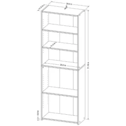 5 Shelf Bookcase Natural- Room Essentials™ -Room Essentials GUEST 85ce272a 6c74 43d5 8150 1138cbe287c7