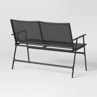 4pc Sling Patio Conversation Set - Black - Room Essentials™ 8 4pc Sling Patio Conversation Set - Black - Room Essentials™ - Image 7