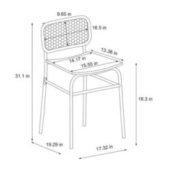 Set Of 2 Woven Back Metal Dining Chair Black - Room Essentials™ 13 Set Of 2 Woven Back Metal Dining Chair Black - Room Essentials™ -Room Essentials GUEST 98228be0 7a6b 4c9f 9fe2 6a775fb26c38