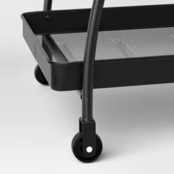 Metal Mesh Rolling Bar Outdoor Serving Cart Black - Room Essentials™ -Room Essentials GUEST 9ad36d33 d1a5 40d3 9dce 60975635070e