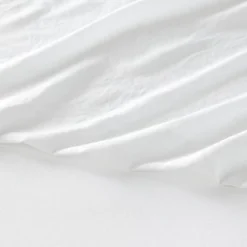 Queen Garment Washed Microfiber Solid Sheet Set White - Room Essentials™ -Room Essentials GUEST 9c6631f1 be82 4117 987e 457fe52b80fa