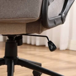 Swivel Dorm Gaming Chair Gray - Room Essentials™: Upholstered Computer Desk Chair, Adjustable, Fixed Arms -Room Essentials GUEST 9da02561 0538 456f 875c 92802739be58