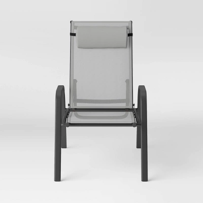 5pc Adjustable Back Patio Chat Set - Gray - Room Essentials™ 6 5pc Adjustable Back Patio Chat Set - Gray - Room Essentials™ - Image 4