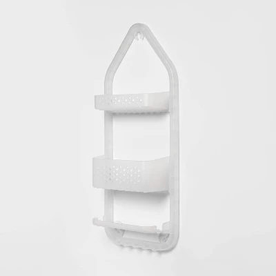 Three Tier Over The Shower Caddy Frosted - Room Essentials™ 4 Three Tier Over The Shower Caddy Frosted - Room Essentials™ - Image 2