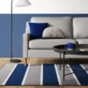 4'x5'6" Rugby Striped Accent Rug Gray/Blue - Room Essentials™ 2 4'x5'6" Rugby Striped Accent Rug Gray/Blue - Room Essentials™ -Room Essentials GUEST a6ec98d2 e655 405c ab9a c8179b913b9d
