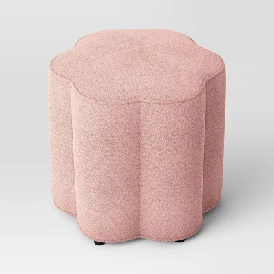Scalloped Upholstered Ottoman - Room Essentials™ 8 Scalloped Upholstered Ottoman - Room Essentials™ - Image 6