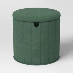Folding Round Storage Ottoman - Room Essentials™ -Room Essentials GUEST adae96d8 3992 4466 b360 eba43b44d17c