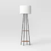 Floor Lamp With Shelves - Room Essentials™: Black Metal, Linen Shade, ETL Listed, 62" Height 2 Floor Lamp With Shelves - Room Essentials™: Black Metal, Linen Shade, ETL Listed, 62" Height -Room Essentials GUEST af0d818f 9635 4520 82af fa392a90b0ef