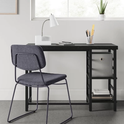 Adjustable Dorm Storage Desk Black - Room Essentials™ 3 Adjustable Dorm Storage Desk Black - Room Essentials™