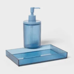 Ribbed Tray Blue - Room Essentials™ 6 Ribbed Tray Blue - Room Essentials™ -Room Essentials GUEST b28c5bb7 1e03 493f a538 28f6cf278021