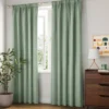 Room Darkening Heathered Thermal Window Curtain Panel Green - Room Essentials™ -Room Essentials GUEST b376f22c 72ec 444f ba95 40d66767fb29