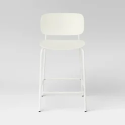Set Of 2, 24" Molded Plastic With Metal Base Counter Height Barstools White - Room Essentials™ 7 Set Of 2, 24" Molded Plastic With Metal Base Counter Height Barstools White - Room Essentials™ -Room Essentials GUEST ba8070a6 aa2a 47b8 9d5d bf913fe9cc51