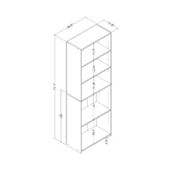 5 Shelf Bookcase Natural- Room Essentials™ -Room Essentials GUEST bb9bc2f4 e0ce 4653 8004 4457b303b3da
