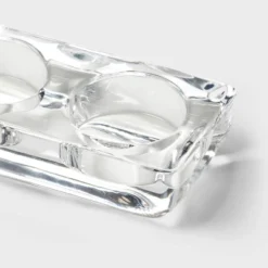 5 Candelabra Tealight Candle Holder - Room Essentials™: Glass Candlestick Holders, Tabletop Decor, Fits 5 Tealights 5 5 Candelabra Tealight Candle Holder - Room Essentials™: Glass Candlestick Holders, Tabletop Decor, Fits 5 Tealights -Room Essentials GUEST bcdecb61 c1e6 4bb0 8db3 2ae6c3e7e4b8